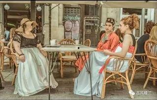 欧美油画汉服图片,油画中的传统与现代交融